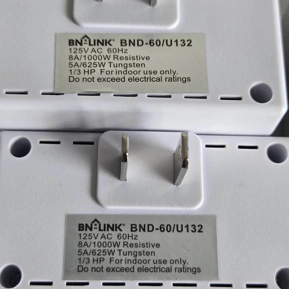4 BN-LINK Mini Indoor Easy Set Daily 24-Hour Digital Outlet Timer 2 Prong